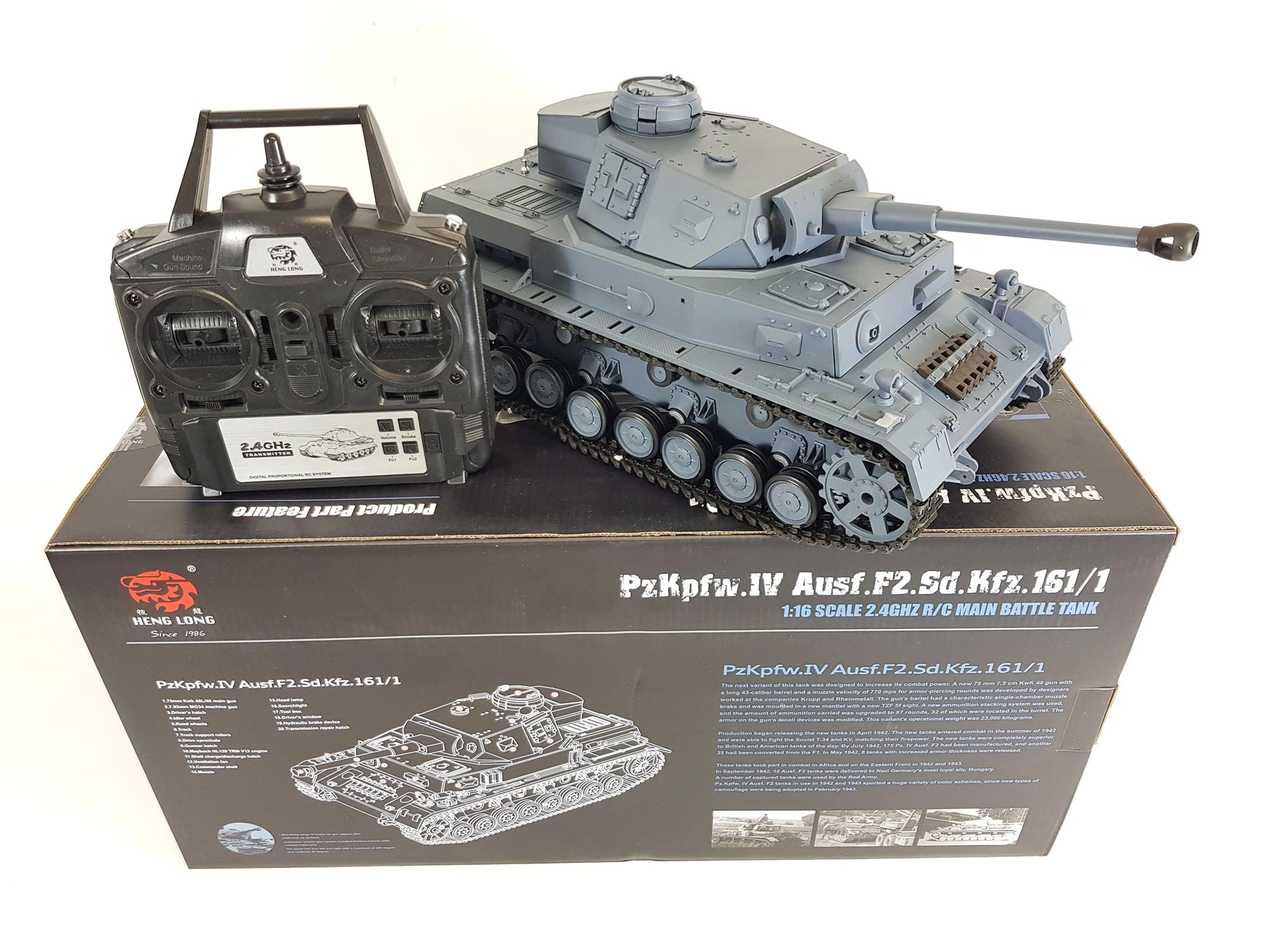 HENG LONG 1/16 Panzer IV Tank - 2.4G Radio Control, Smoking Fun!